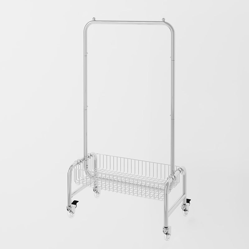 Kleiderschrank im zeitgenössischen Stil offener Kleiderschrank mit Rädern für Zuhause