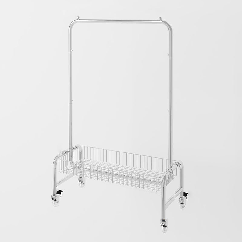 Kleiderschrank im zeitgenössischen Stil offener Kleiderschrank mit Rädern für Zuhause