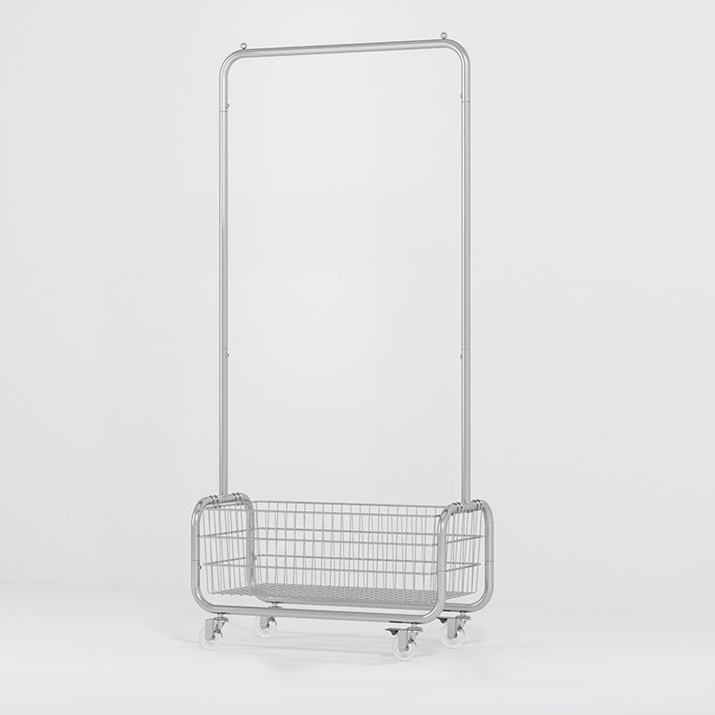 Kleiderschrank im zeitgenössischen Stil offener Kleiderschrank mit Rädern für Zuhause