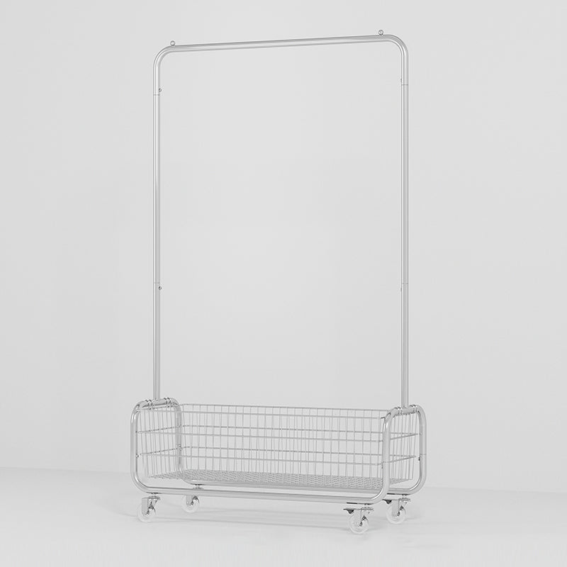 Kleiderschrank im zeitgenössischen Stil offener Kleiderschrank mit Rädern für Zuhause