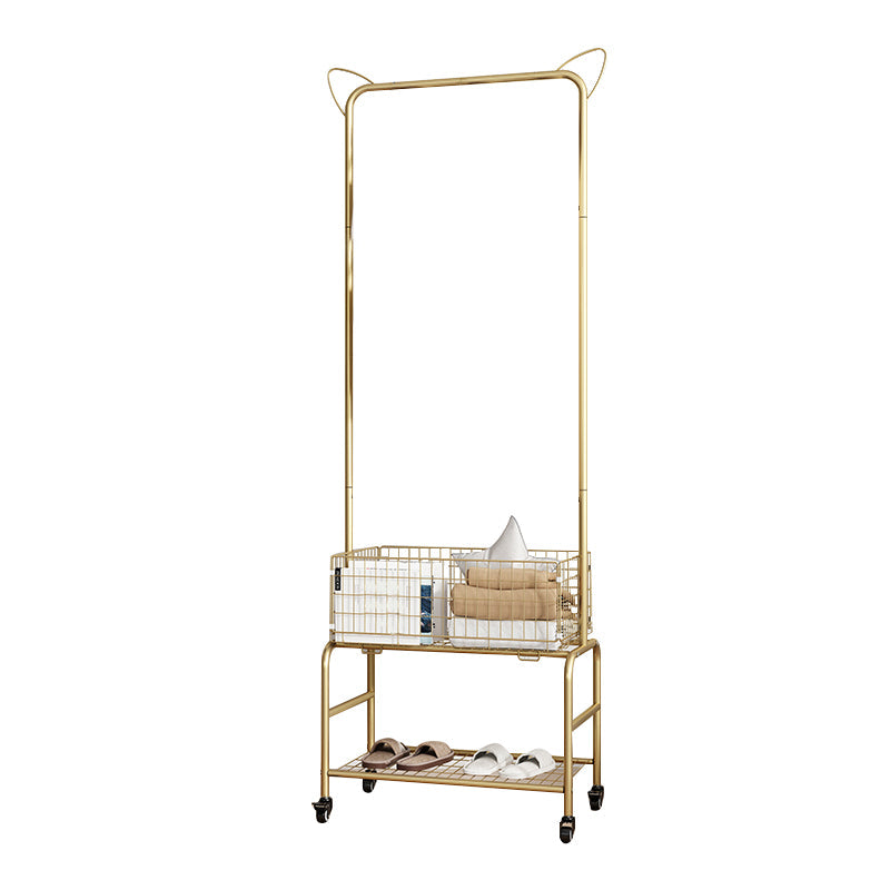 Kleiderschrank im zeitgenössischen Stil offener Kleiderschrank mit Rädern für Zuhause