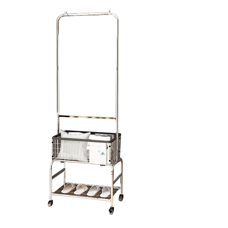 Kleiderschrank im zeitgenössischen Stil offener Kleiderschrank mit Rädern für Zuhause