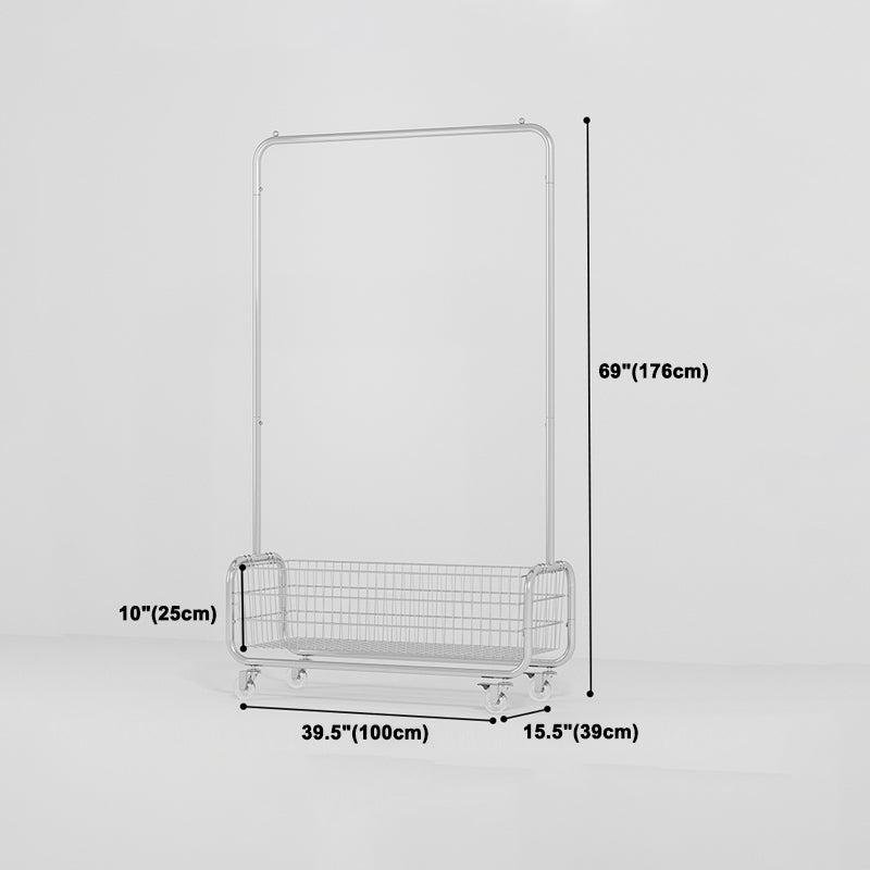 Kleiderschrank im zeitgenössischen Stil offener Kleiderschrank mit Rädern für Zuhause