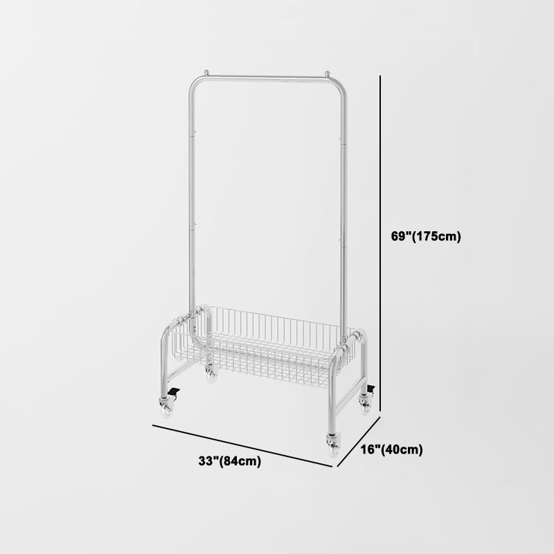 Kleiderschrank im zeitgenössischen Stil offener Kleiderschrank mit Rädern für Zuhause
