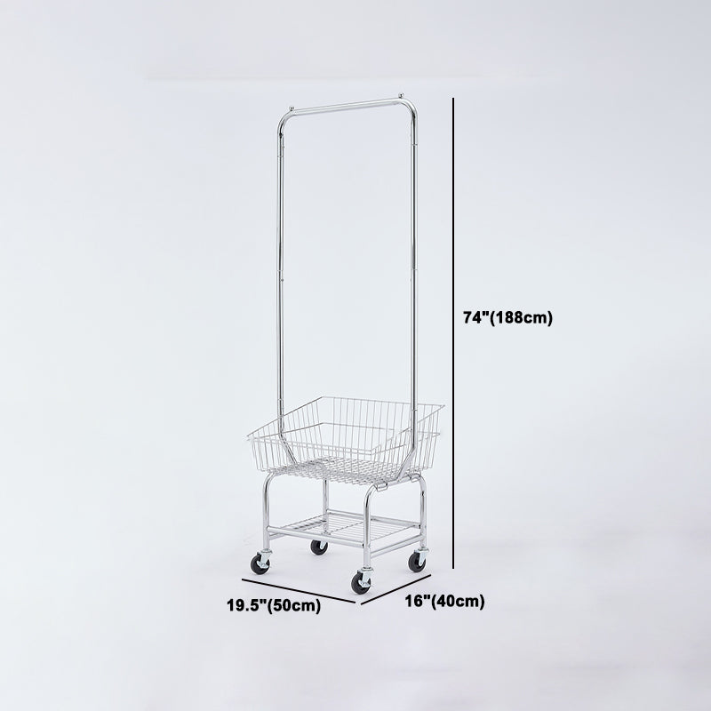 Kleiderschrank im zeitgenössischen Stil offener Kleiderschrank mit Rädern für Zuhause