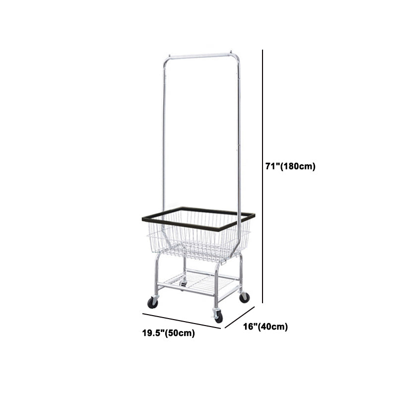 Kleiderschrank im zeitgenössischen Stil offener Kleiderschrank mit Rädern für Zuhause