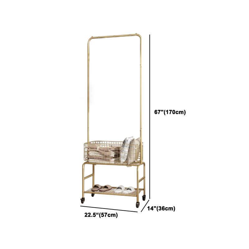 Kleiderschrank im zeitgenössischen Stil offener Kleiderschrank mit Rädern für Zuhause