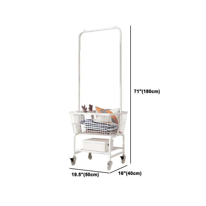 Kleiderschrank im zeitgenössischen Stil offener Kleiderschrank mit Rädern für Zuhause