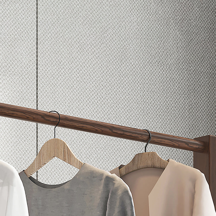 Armario contemporáneo de madera maciza 2 estantes armario de vestuario