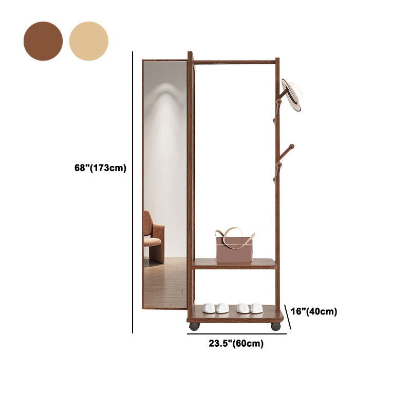 Armario contemporáneo de madera maciza 2 estantes armario de vestuario