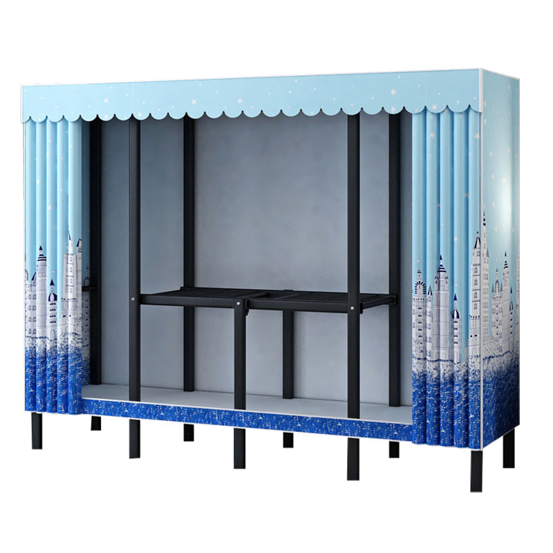 Industriegarderobe Armoire Schwarzer Aufbewahrungsschrank für Schlafzimmer