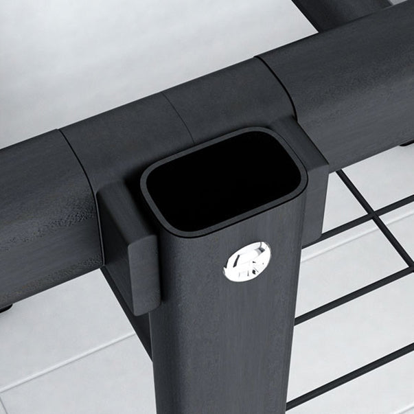 Industriegarderobe Armoire Schwarzer Aufbewahrungsschrank für Schlafzimmer