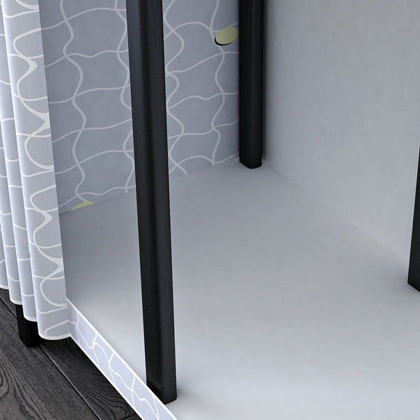 Industriegarderobe Armoire Schwarzer Aufbewahrungsschrank für Schlafzimmer