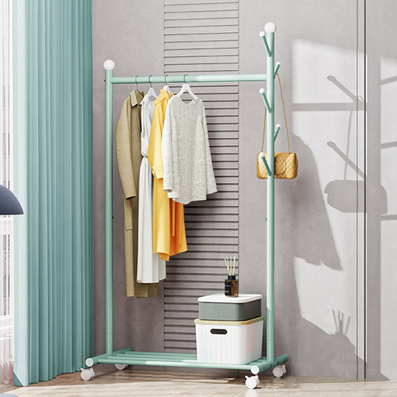 Contemporary Style Wardrobe 1-Teir Metal Wardrobe Closet for Bedroom