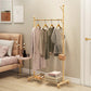 Contemporary Style Wardrobe 1-Teir Metal Wardrobe Closet for Bedroom
