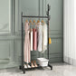 Contemporary Style Wardrobe 1-Teir Metal Wardrobe Closet for Bedroom