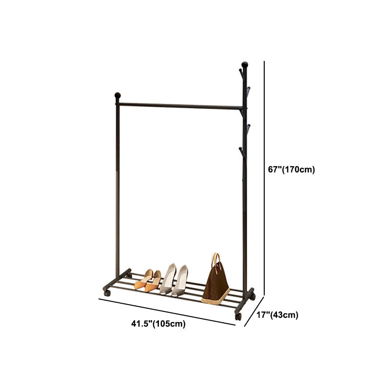 Contemporary Style Wardrobe 1-Teir Metal Wardrobe Closet for Bedroom