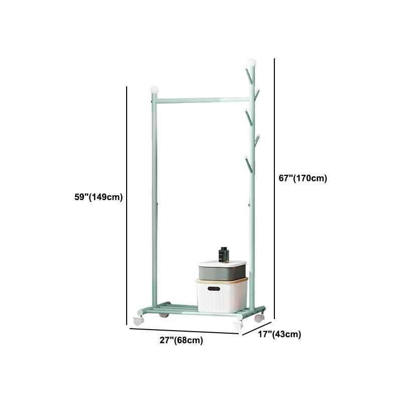 Contemporary Style Wardrobe 1-Teir Metal Wardrobe Closet for Bedroom