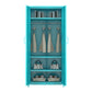 Gabinete de vestuario de estilo contemporáneo Armario de acero con varilla de ropa