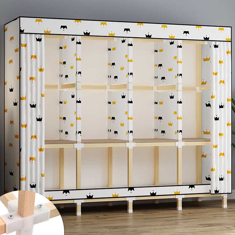 Armoire de garde-robe en bois de noyer armoire armoire de garde-robe de style contemporain pour chambre à coucher