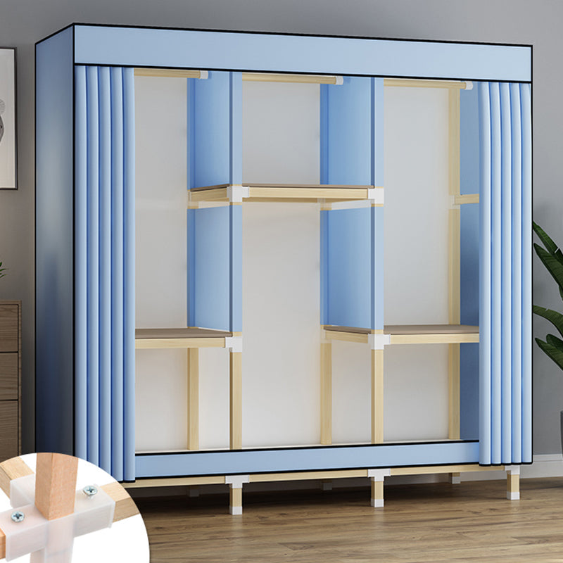 Armoire de garde-robe en bois de noyer armoire armoire de garde-robe de style contemporain pour chambre à coucher