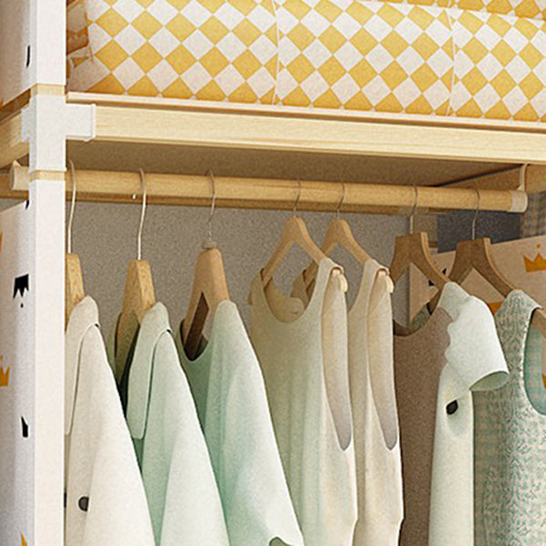 Armoire de garde-robe en bois de noyer armoire armoire de garde-robe de style contemporain pour chambre à coucher