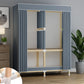 Armoire de garde-robe en bois de noyer armoire armoire de garde-robe de style contemporain pour chambre à coucher