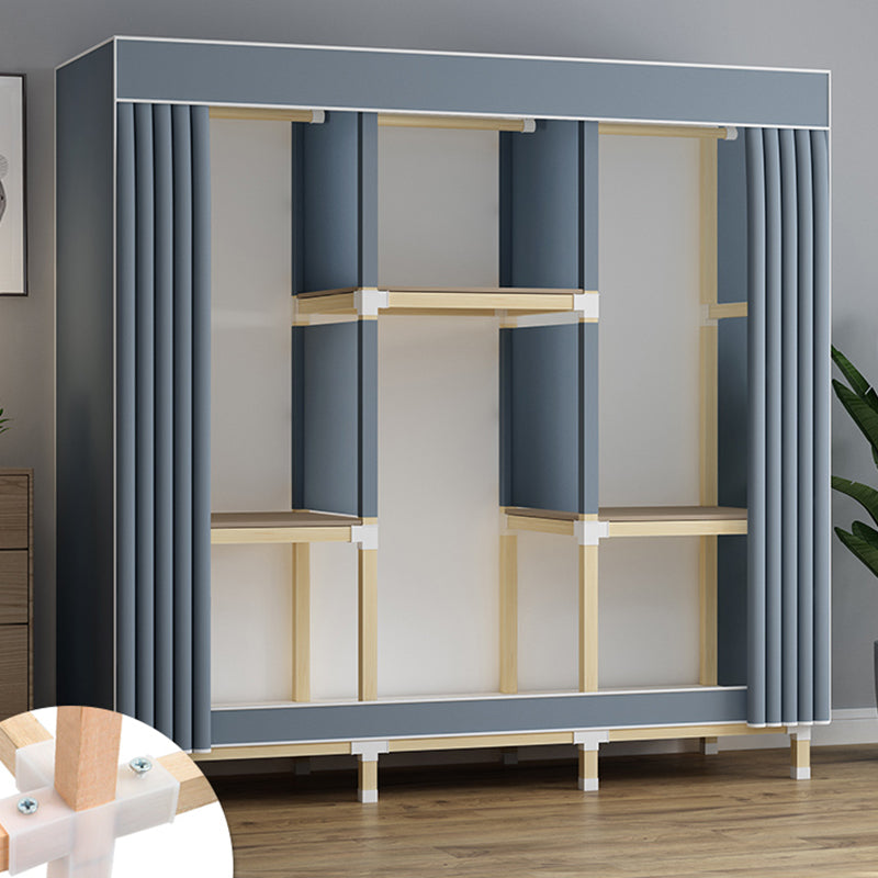 Armoire de garde-robe en bois de noyer armoire armoire de garde-robe de style contemporain pour chambre à coucher