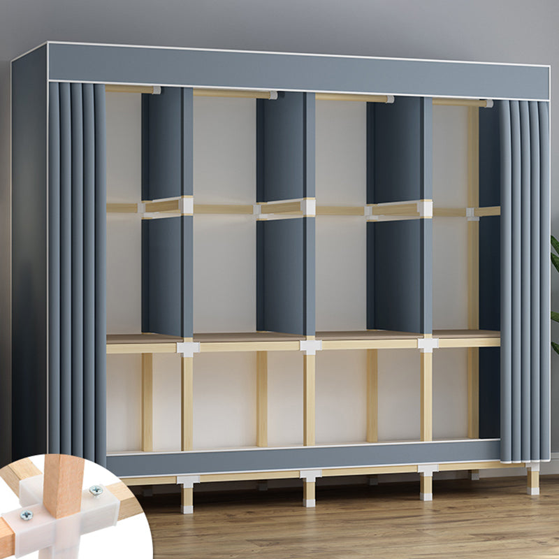 Armoire de garde-robe en bois de noyer armoire armoire de garde-robe de style contemporain pour chambre à coucher