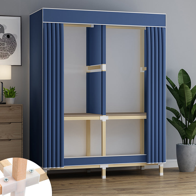 Armoire de garde-robe en bois de noyer armoire armoire de garde-robe de style contemporain pour chambre à coucher