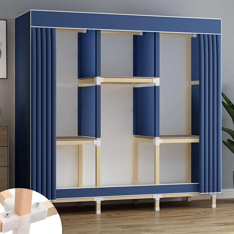 Armoire de garde-robe en bois de noyer armoire armoire de garde-robe de style contemporain pour chambre à coucher