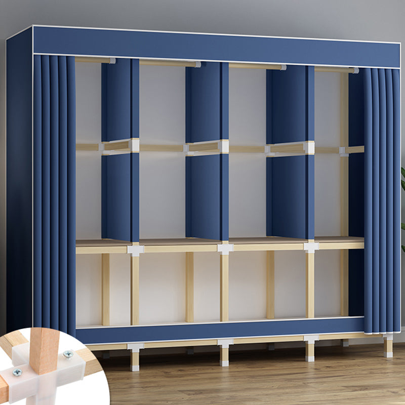 Armoire de garde-robe en bois de noyer armoire armoire de garde-robe de style contemporain pour chambre à coucher