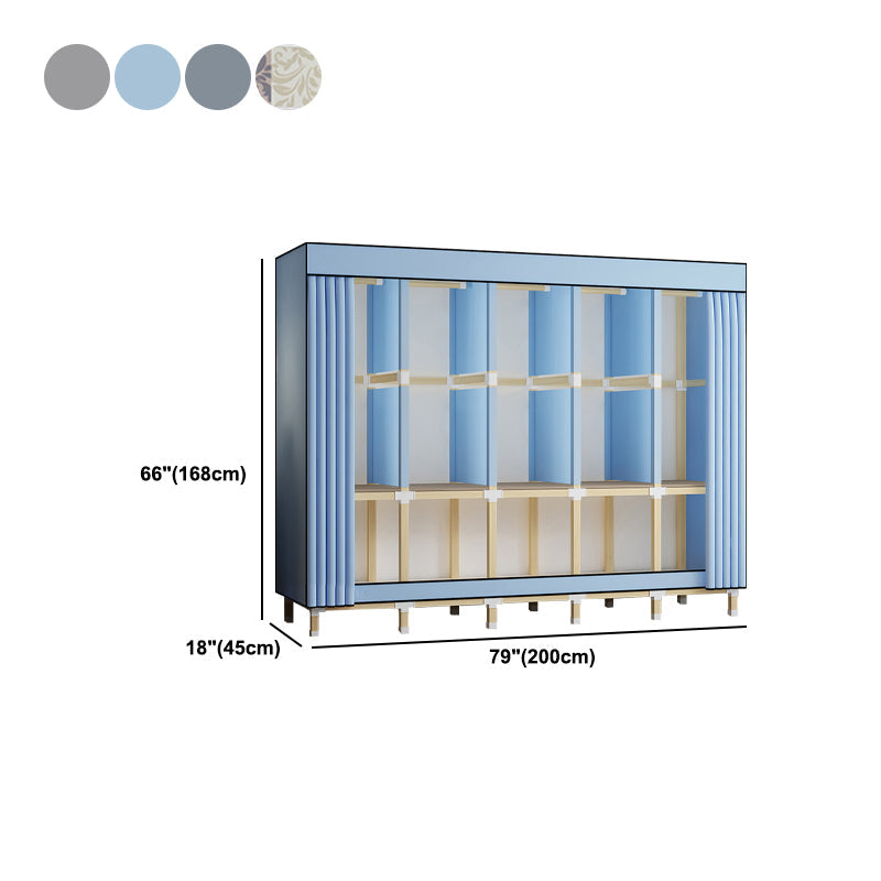 Armoire de garde-robe en bois de noyer armoire armoire de garde-robe de style contemporain pour chambre à coucher