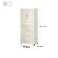 Beige and White Wardrobe Armoire Contemporary Style Plastic Wardrobe Cabinet