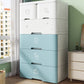 Contemporary Style Non-Hanging Armoire Plastic Storage Cabinet with Drawers Clearhalo 'Armoires & Wardrobes' 'armoires_wardrobes' 'Bedroom Furniture' 'furn' 'furn_armoires_wardrobes' 'Furniture' 5435846