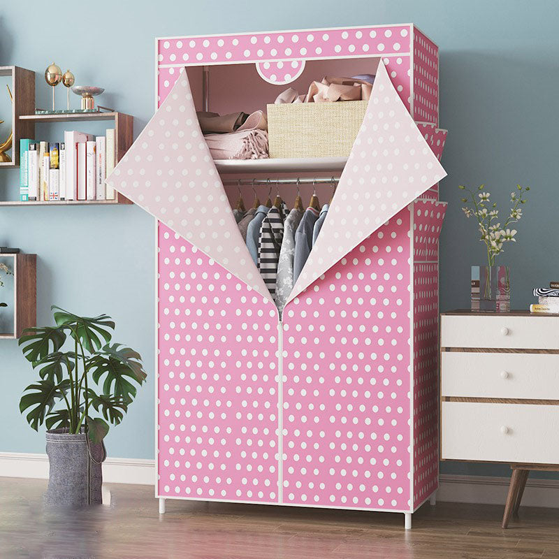 Armario de marco de metal Armario de estilo contemporáneo Gabinete de vestuario para dormitorio