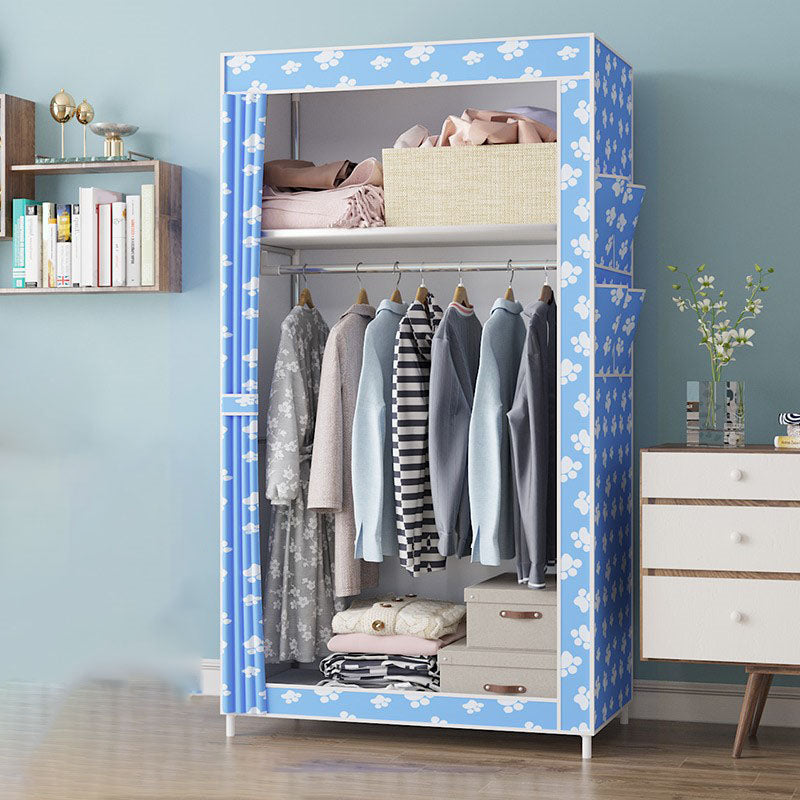 Armario de marco de metal Armario de estilo contemporáneo Gabinete de vestuario para dormitorio