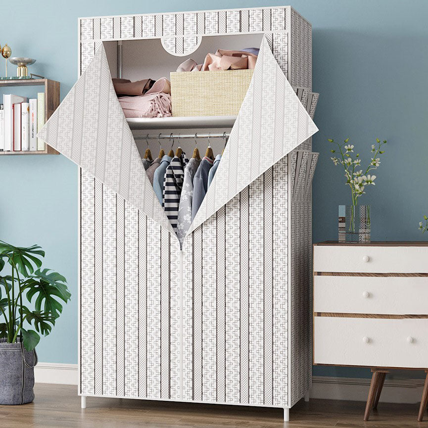 Armario de marco de metal Armario de estilo contemporáneo Gabinete de vestuario para dormitorio