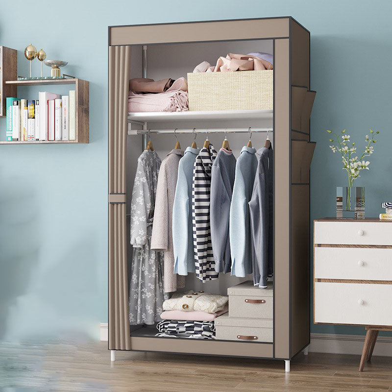 Armario de marco de metal Armario de estilo contemporáneo Gabinete de vestuario para dormitorio