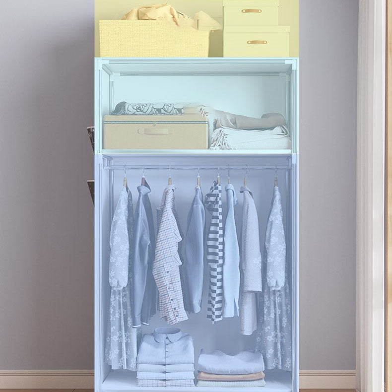 Armario de marco de metal Armario de estilo contemporáneo Gabinete de vestuario para dormitorio