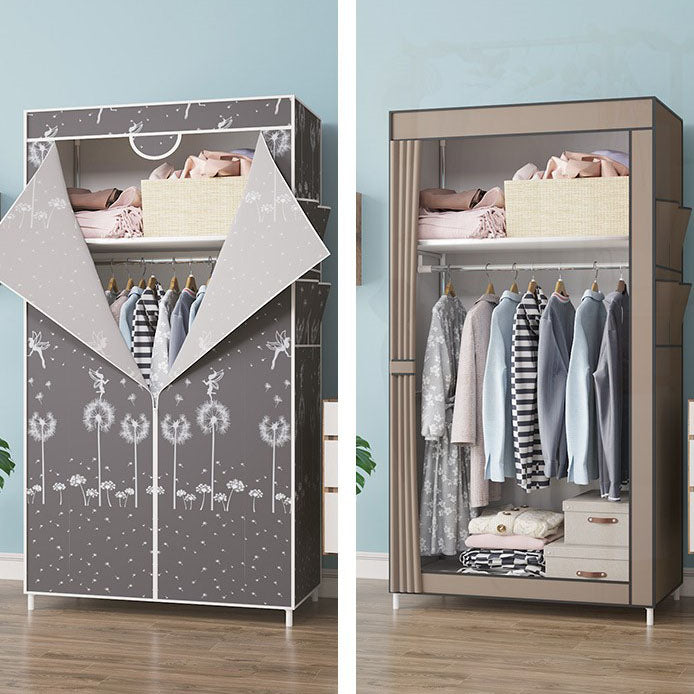 Armario de marco de metal Armario de estilo contemporáneo Gabinete de vestuario para dormitorio