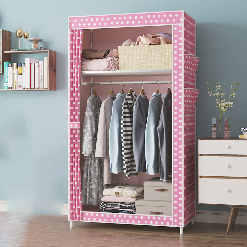 Armario de marco de metal Armario de estilo contemporáneo Gabinete de vestuario para dormitorio
