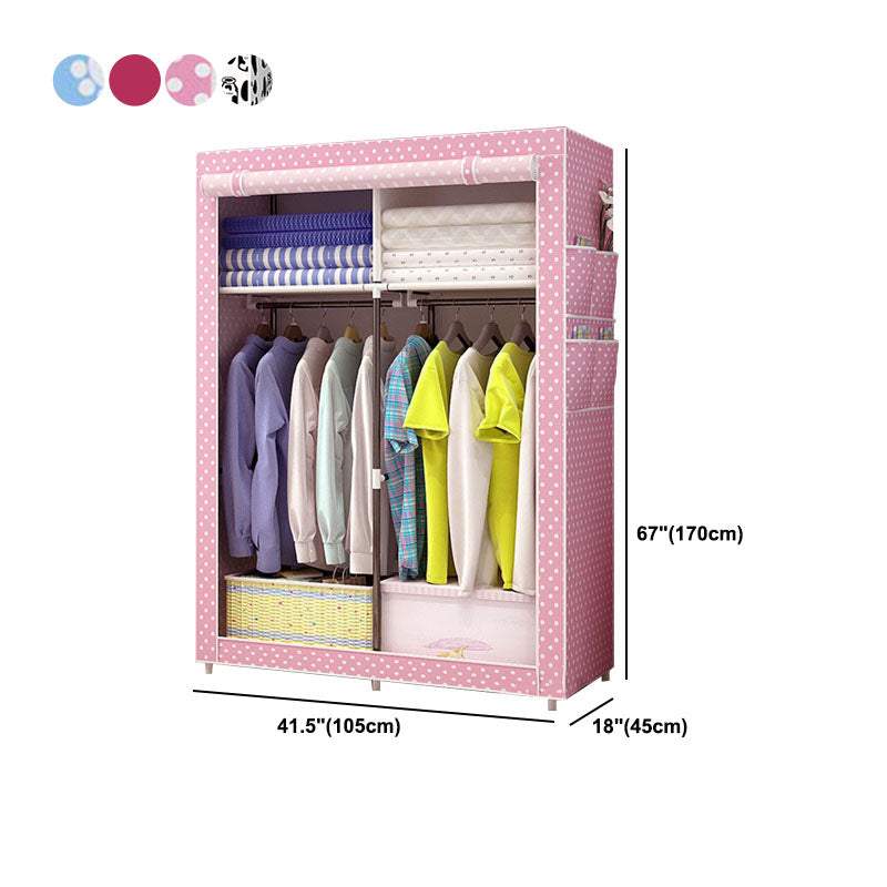 Armario de marco de metal Armario de estilo contemporáneo Gabinete de vestuario para dormitorio