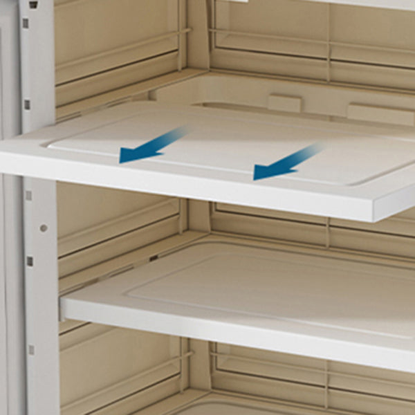 Gabinete de almacenamiento de plástico para el gabinete de puerta con bisagras modernas de dormitorio