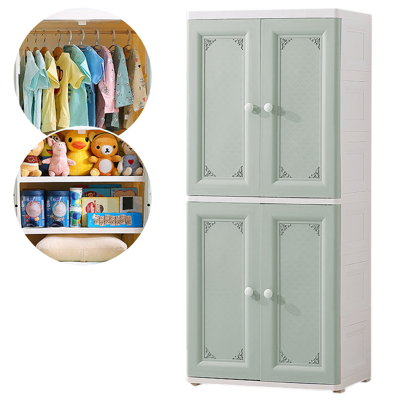 Kleiderschrank im zeitgenössischen Stil Plastik Schlafzimmer Garderobe Schrank mit Schloss