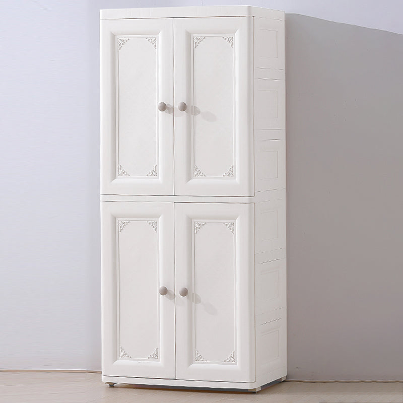 Kleiderschrank im zeitgenössischen Stil Plastik Schlafzimmer Garderobe Schrank mit Schloss