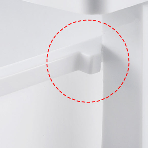 Contemporary Style Wardrobe Plastic Bedroom Wardrobe Closet With 6-Drawer Clearhalo 'Armoires & Wardrobes' 'armoires_wardrobes' 'Bedroom Furniture' 'furn' 'furn_armoires_wardrobes' 'Furniture' 5436041