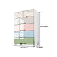 Contemporary Style Wardrobe Plastic Bedroom Wardrobe Closet With 6-Drawer Clearhalo 'Armoires & Wardrobes' 'armoires_wardrobes' 'Bedroom Furniture' 'furn' 'furn_armoires_wardrobes' 'Furniture' 5436049