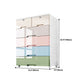Contemporary Style Wardrobe Plastic Bedroom Wardrobe Closet With 6-Drawer Clearhalo 'Armoires & Wardrobes' 'armoires_wardrobes' 'Bedroom Furniture' 'furn' 'furn_armoires_wardrobes' 'Furniture' 5436051