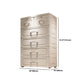 Contemporary Style Wardrobe Plastic Bedroom Wardrobe Closet With 6-Drawer Clearhalo 'Armoires & Wardrobes' 'armoires_wardrobes' 'Bedroom Furniture' 'furn' 'furn_armoires_wardrobes' 'Furniture' 5436055
